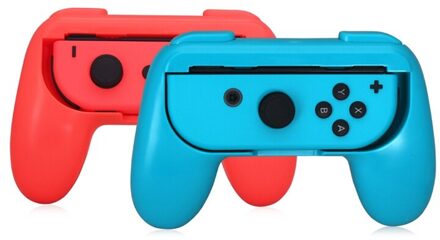 2 Stks/set Abs Gamepad Grip Handvat Joypad Stand Houder Voor Nintendo Schakelaar Links Rechts Vreugde-Con Game Controller Rood + Blauw