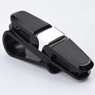 2 Stks/set Auto Zonneklep Zonnebrillen Card Ticket Holder Clip Mount Carbon Fiber Draagbare Auto Ornament 2stk SV