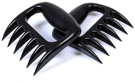 2 stks/set Beer Klauwen Barbecue Vork Tang Pull Vlees Versnipperen Varkensvlees Klem Roosteren Vork Zwarte Bbq Set Barbecue Gereedschap