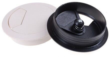 2 Stks/set Beste 60Mm Computer Kabeldoorvoerklep Tafel Kabel Outlet Poort Oppervlak Draad Gat Cover Duurzaam 2 Kleuren