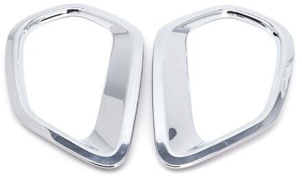 2 Stks/set Chrome Auto Back Rear Fog Light Lamp Cover Trim Voor Mitsubishi Outlander