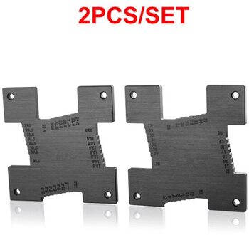 2 Stks/set Diepte Gauge Hoogte Gauge Precisie Metric Meten Houtbewerking Timmerman Voor Elektrische Cirkelzaag Graveermachine 2stk reeks