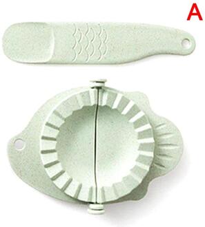 2 Stks/set Diy Dumplings Mold Tarwe Stro Knoedel Met Artefact Knoedel Mal Vullen Keuken Accessoires Lepel Maken W0H4