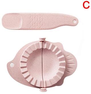 2 Stks/set Diy Dumplings Mold Tarwe Stro Knoedel Met Vulling Artefact Lepel Maken Keuken Knoedel Accessoires Mold T4T1