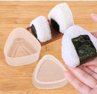 2 Stks/set Driehoek Rijst Bal Maker Sushi Onigiri Mold Bento Gereedschap Diy Keuken Accessoires Eten Pers