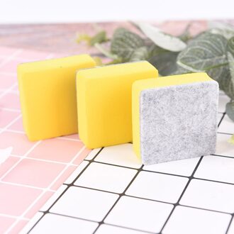 2 Stks/set Geel Schoolbord Gum Whiteboard Cleaner Dry Marker Pen Schuim Gum Krijt Brushs