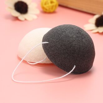 2 Stks/set Halfrond Natuurlijke Konjac Spons Gezicht Schone Spons Facial Puff Gezicht Wassen Spons Gezichtsverzorging Facial Cleaning Tool