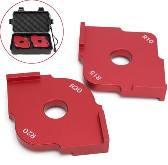 2 stks/set Houten Paneel Radius Quick-Jig Router Tafel Bits Graveermachine Trimmer Jig Hoek Sjablonen Kit