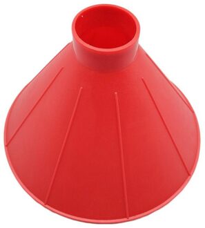 2 Stks/set Ijskrabber Schraap Een Ronde Magic Kegelvormige Voorruit Ijskrabber Sneeuw Schop Tool + Trechter rood