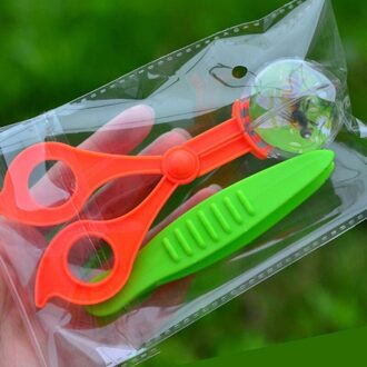 2 Stks/set Insect Schaar Clip Met Pincet Outdoor Natuur Exploratie Kid Plant Insect Studie Gereedschap