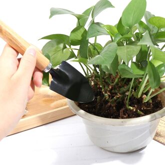 2 Stks/set Mini Tuin Schoppen Claw Tool Met Houten Handgrepen Diy Tuin Handgereedschap Voor Beperkte Gebieden Bloempotten