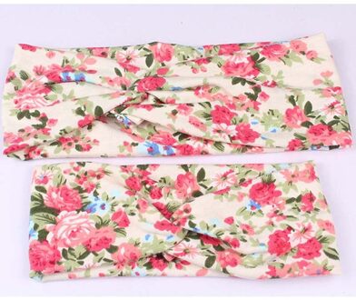 2 Stks/set Mom Moeder & Dochter Kids Baby Meisje Boog Hoofdband Haarband Accessoires Ouder-kind Familie Hoofddeksels patroon 2