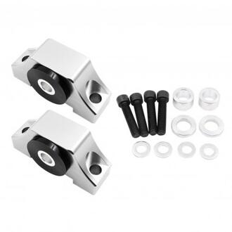 2 Stks/set Motor Beugel Koppel Mount Kleine Hoorn Motor Voet Voor Honda Civic Ekeg Zilver