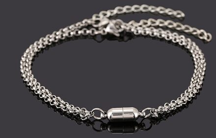 2 Stks/set Paar Kettingen Charm Hanger Ketting Sieraden Unisex Liefhebbers Koppels Sieraden Accessoires Sleutelbeen Chain Hangers 1 paar- C