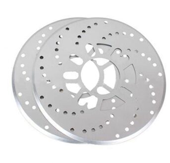 2 Stks/set Plaat Sheet Auto 26Cm Brake Rear Drum Cover Auto Modificatie Aluminium Wiel Disc Zilver