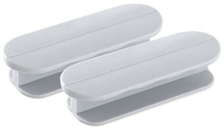 2 Stks/set Plak De Open Sliding Deurgrepen Voor Binnendeuren Glas Venster Kast Lade Kast Zelfklevende Wc handvat grijs