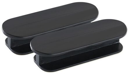 2 Stks/set Plak De Open Sliding Deurgrepen Voor Binnendeuren Glas Venster Kast Lade Kast Zelfklevende Wc handvat zwart