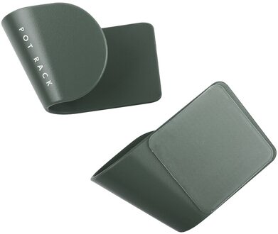 2 Stks/set Pot Deksel Houder Muur Gemonteerde Opknoping Houder Voor Pan Pot Cover Rack Organizer Plastic Opbergrek Keuken levert groen
