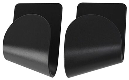 ! 2 Stks/set Pot Deksel Houder Muur Gemonteerde Opknoping Houder Voor Pan Pot Deksel Rack Keuken Organizer Plastic Keuken Opslag rack zwart