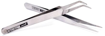 2 Stks/set Roestvrij Staal Vrouwen Dame Ontharing Wenkbrauw Pincet Beauty Makeup Tools