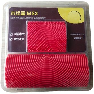 2 Stks/set Rubberen Roller Borstel Diy Imitatie Hout Korrelen Muur Schilderen Borstelen Schilderen Tools Home Decoratie Art Embossing MS3