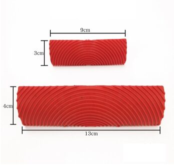 2 Stks/set Rubberen Roller Borstel Imitatie Hout Korrelen Muur Schilderen Home Decoration Art Embossing Diy Borstelen Schilderen Gereedschap MS6