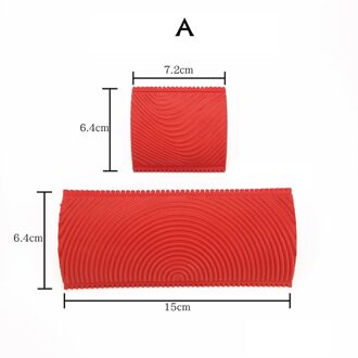 2 Stks/set Rubberen Roller Borstel Imitatie Hout Korrelen Muur Schilderen Home Decoration Art Embossing Diy Borstelen Schilderen Gereedschap