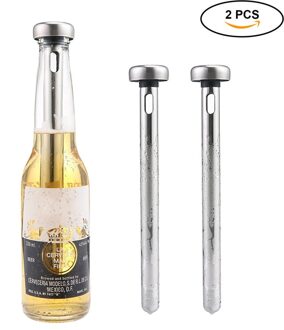 2 stks/set Rvs Bier Chiller Stok Bier Koeler Wiskey Wijn Cooler Cooling Staven Bar Ijs Stok Bar Keuken Gereedschap