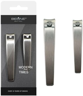 2 stks/set Rvs Nail Scissor Clipper Cutter Pro Trimmer Nail Manicure File Nail Schaar Nagels Art Makeup Tools