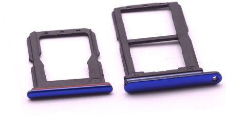 2 stks/set SIM Lade Houder Sd-kaartlezer Slot Adapter voor Vivo V15 pro blauw