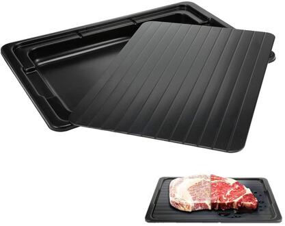 2 Stks/set Snelle Ontdooien Lade Dooi Bevroren Board Voedsel Vlees Vis Quick Ontdooien Board Ontdooien Lade Plaat Keuken Gadget Tool 29.5X20.5X0.2cm