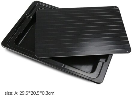 2 Stks/set Snelle Ontdooien Lade Dooi Bevroren Board Voedsel Vlees Vis Quick Ontdooien Board Ontdooien Lade Plaat Keuken Gadget Tool 29.5X20.5X0.3cm