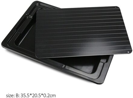 2 Stks/set Snelle Ontdooien Lade Dooi Bevroren Board Voedsel Vlees Vis Quick Ontdooien Board Ontdooien Lade Plaat Keuken Gadget Tool 35.5X20.5X0.2cm