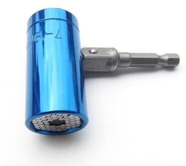 2 stks/set Universele Momentsleutel Hoofd Set Socket Mouw 7-19mm Power Boor Ratchet Bus Spanner Key Magic multi Handgereedschap blauw