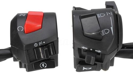 2 Stks/set Universele Motorfiets Stuur Hoorn Richtingaanwijzer Schakelaar met Throttle