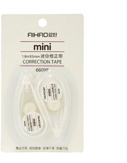 2 Stks/set Van Wit Correctie Tape Eenvoudige Transparante Shell Briefpapier Corrector Student Schoolbenodigdheden