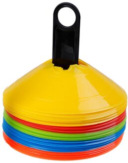 2 Stks/set Voetbal Training Teken Schotel Druk Slip Kegels Marker Discs Marker Emmer Voetbal Training Schotel Rack Accessoires