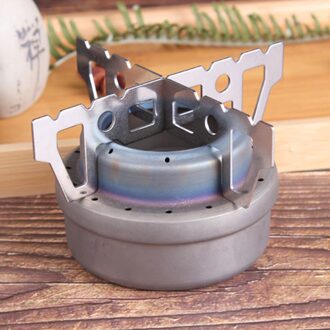 2 Stks/set Wandelen Camping Outdoor Picknick Alcohol Fornuis Houder Duurzaam Afneembare Draagbare Roestvrij Staal Stand Cross Type