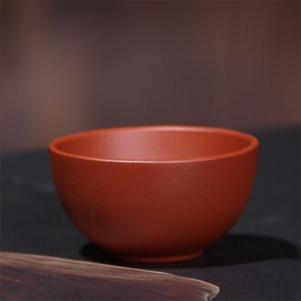 2 Stks/set Yixing Ruwe Erts Paarse Klei Theekopjes Handgemaakte Keramische Kopje Thee Chinese Kung Fu Drinkware Kleine Thee Kom Kantoor water Mok rood S