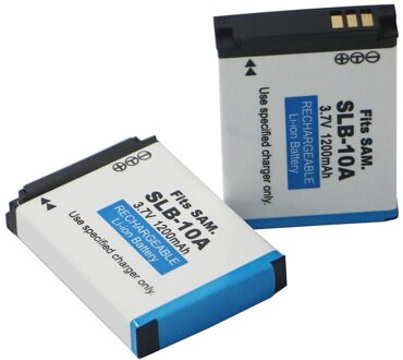 2 stks SLB-10A SLB 10A SLB10A Camera Batterij Voor Samsung SL102 SL202 SL420 SL620 SL820 HZ10W HZ15W ES55 L100 L110 l200 L210 L310W