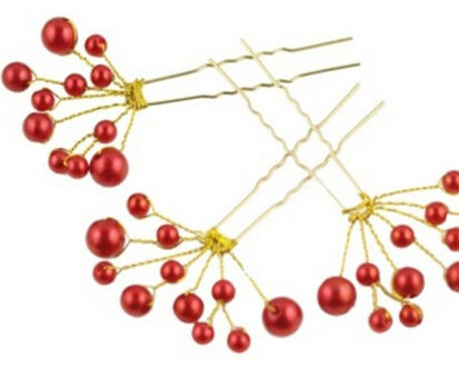 2 stks Vrouwen Meisjes Mode Haarspelden Simuleren Parel Haar Clip Bruiloft Bruids Hoofddeksels Haarspelden Styling Tools Vlechten Accessoires goud