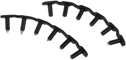 2 Strips Badminton Racket Grommets Voor Yy Ti10, Yy AT700 Rackets Zwart