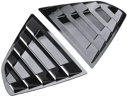 2 Stuk Achter Kwart Panel Raamstickers Cover Louvre Raam Ruit voor Toyota Camry koolstofvezel