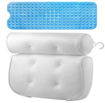 2 Stuk Badkamer Bad Hoofdsteun Bad Zuignap Kussen Kussen Badkamer Antislip Mat Hotel Badkamer Non-slip Mat