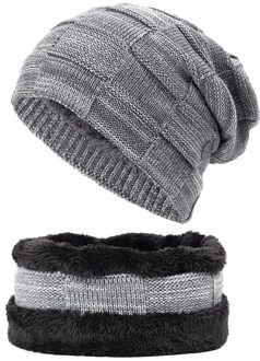 2 Stuk Winter Warme Muts Sjaal Set Warm Muts H