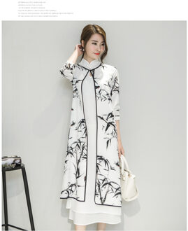 2 stuk Zomer Vrouwen Cheongsam Jurk Lady Vintga Chinese Traditionele Qipao Chinese Oosterse Jurken Bruiloft Avondjurk 90