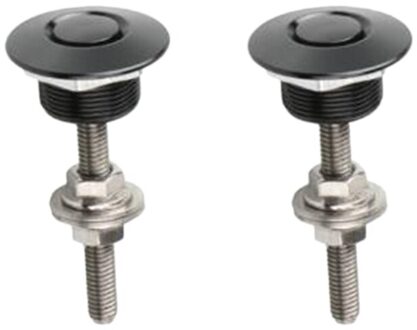 2 Stuks 1.18 Inch Universele Quick Release Klink Nummerplaat Lock Voor Auto Bumper Hood Nummerplaat-Zwart