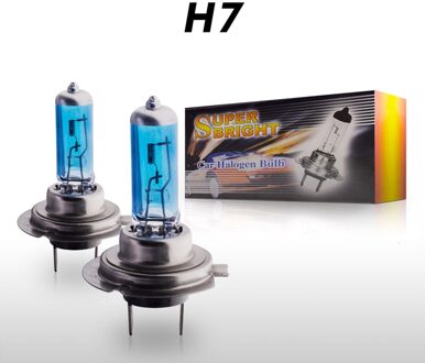 2 Stuks 100W 12V Halogeen Lamp Super Heldere White-6000K Mistlampen High Power Auto Koplampen Lamp Auto Licht bron Parkeergelegenheid H7
