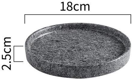 2 Stuks 11.5/15Cm Keramische Bloempot Lade Bloempot Lekbak Keramische Cement Bloempot Base Tray Voor Tuin balkon 15x1.8cm grijs