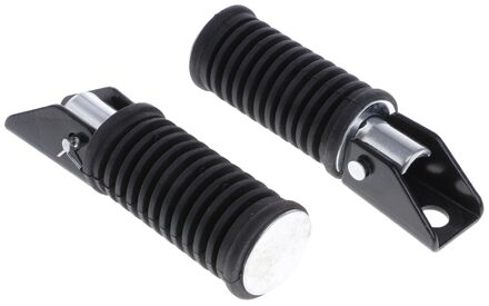 2 Stuks 12Cm Rubber Motorcycle Voetsteunen Pedalen Voetsteunen Voor Suzuki GS125 GN125 Zwart